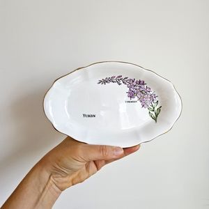 Antique Whitehorse Yukon Dish by ROYAL STANDARD Made for Murdocks Gem Shop